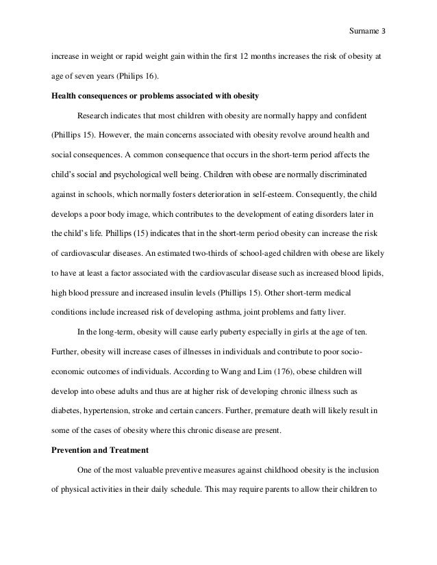 Реферат: Child Obeasity Essay Research Paper Obesity in